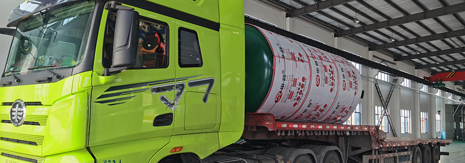 上海某建設工程有限公司儲氣罐發貨 上海某建設工程有限公司儲氣罐發貨